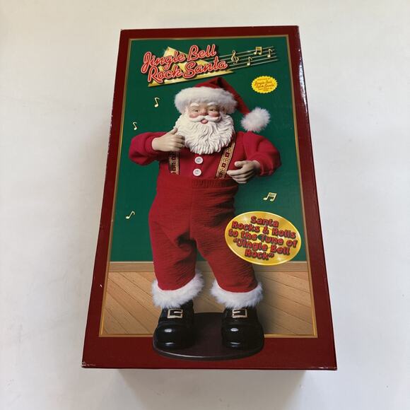 Jingle Bell Rock Dancing Santa 16" LTD 1998 Retired w/Box EUC Christmas 1st Ed - Picture 7 of 8